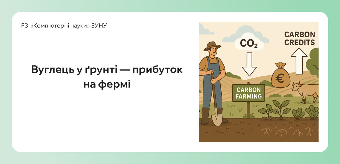 Вуглець у ґрунті — прибуток на фермі